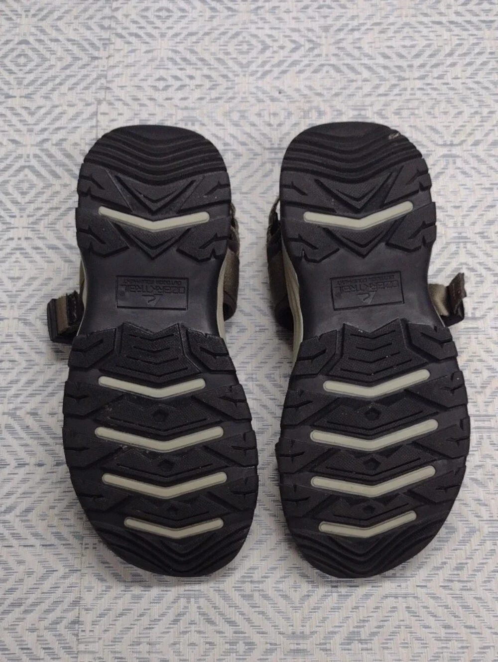 Ozark Trail Olive Green and Yellow Men's Outdoor Sandals